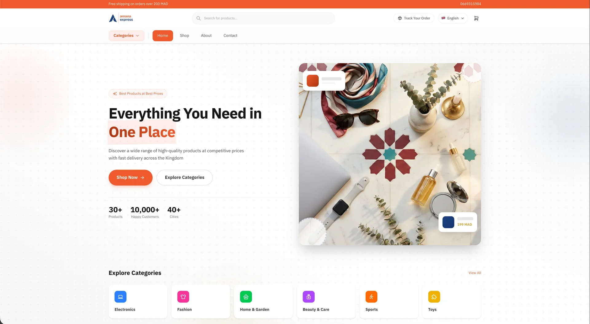 Amana Express E-Commerce Platform